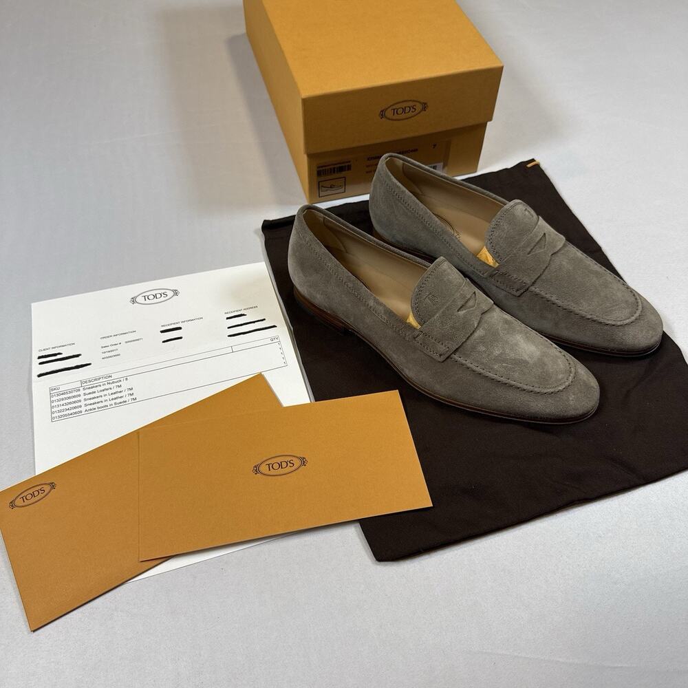 Tod’s MOCASSINO CUOIO Size 7UK/8.5US New In Box With Receipt MSRP $825